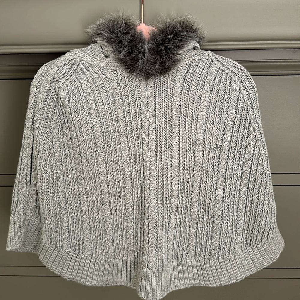 Toddler Faux Fur Pancho